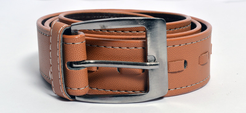manan fashion Men Brown Genuine Leather Belt