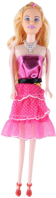 fitcharge Doll with shiny pink dress(Pink)