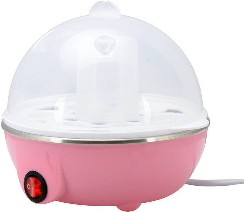 Prisha Enterprise Stainless Steel 7 Egg Plastic Egg Boiler (Multicolored 7 Egg) Egg Cooker(Multicolor, 7 Eggs)