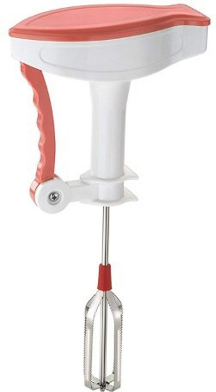 TRUE SHOP Power Free Hand Blender For Egg & Cream Beater, Lassie, Butter Milk, Milk Shake, Thick Shake Mixer Maker 0 W Hand Blender(Red)