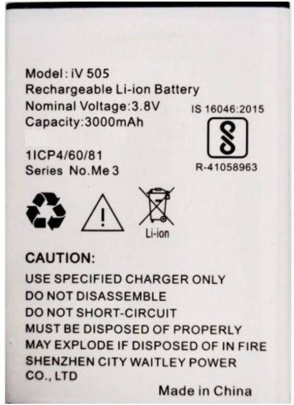 colin levine Mobile Battery For iVoomi Me5 iV505