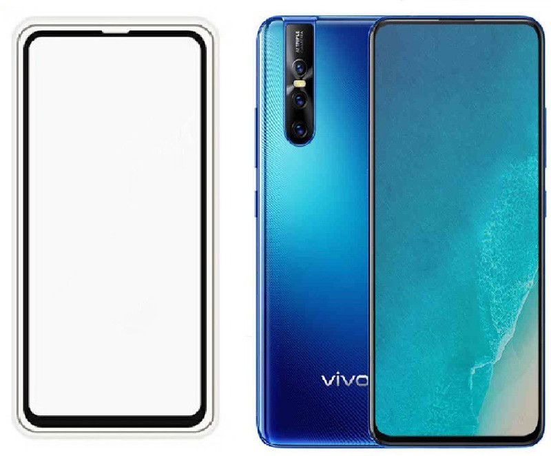 onlinecart Edge To Edge Tempered Glass for vivo v15, vivo v15 tempered glass full glue(Pack of 1)