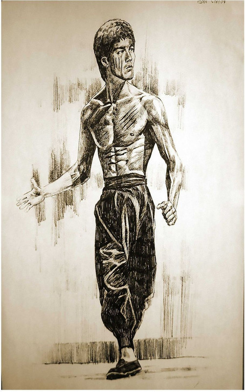 Bruce Lee Posters bruce lee poster bruce lee motivational posters  bruce lee quotes posters Paper Print(18 inch X 12 inch, Rolled)