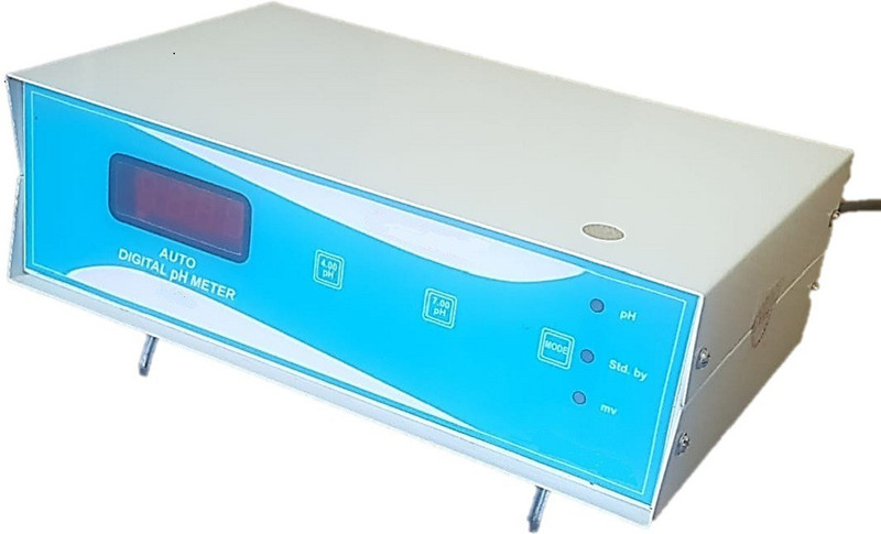 labjunction LJ-111 Auto pH Meter,Digital,2 Point Calibration Bath Thermometer(White & Blue)
