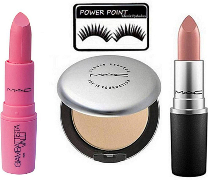 powerpoint Eyelashes, Giambattista Lipstick and Compact, Nudge Shade Lipstick(4 Items in the set)