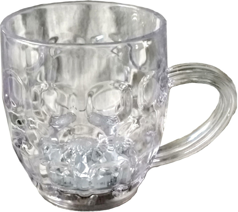 sp gift spot Colourful LED Inductive Light Cup Plastic(Clear, Pack of 1)