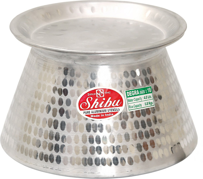 shibu EXPORT QUALITY JOINTLESS BIRYANI HANDI 2PCS SET OF 1DEGRA, Handi 5 L with Lid(Aluminium)