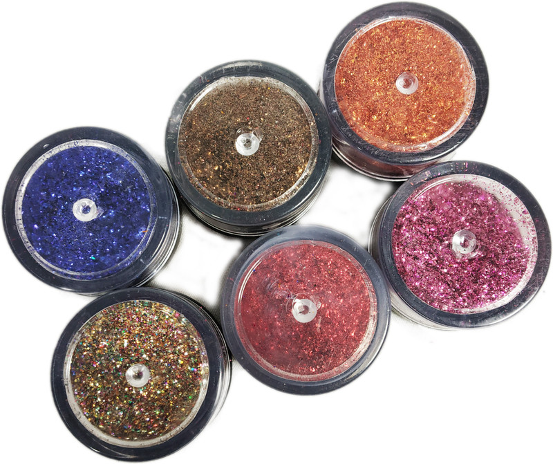 fostilo 6 Shade Hair & Body Glitter Gel(multicolor)