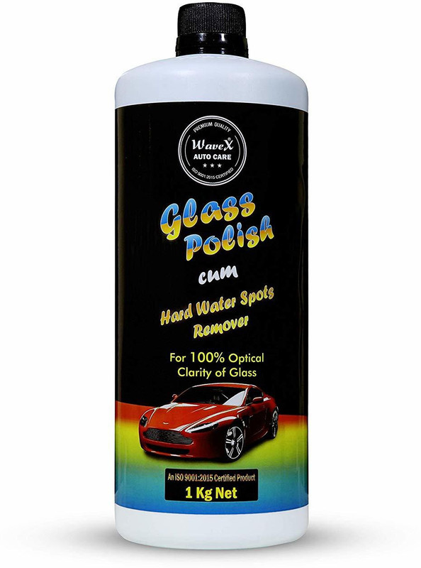 Wavex Glass Polish Cum Hardwater Spot Remover Liquid Vehicle Glass Cleaner(1000 g)
