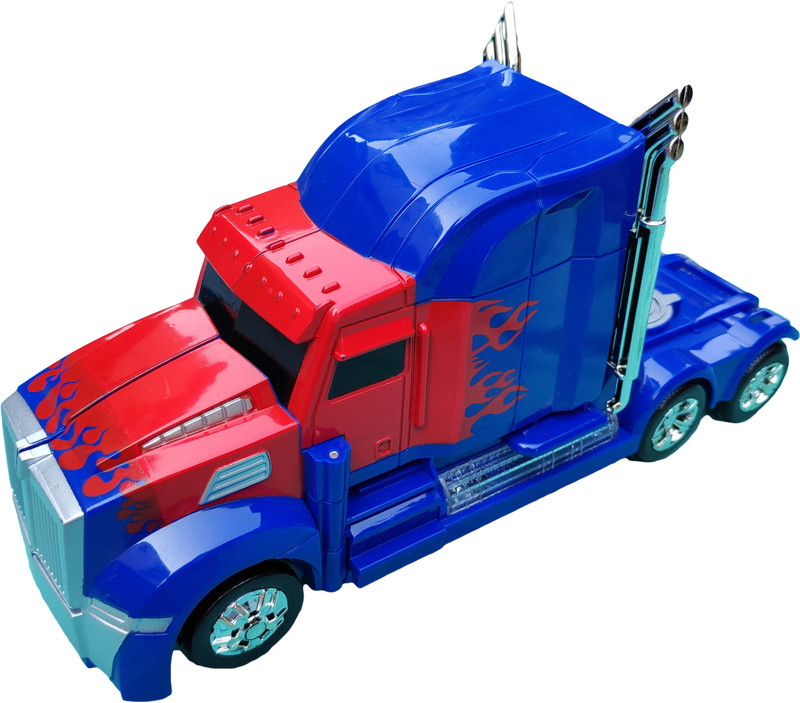 Humaira Tranformer Octimus Prime Robot Super Change 2 in 1 Truck with Light and Music Toy(Multicolor)