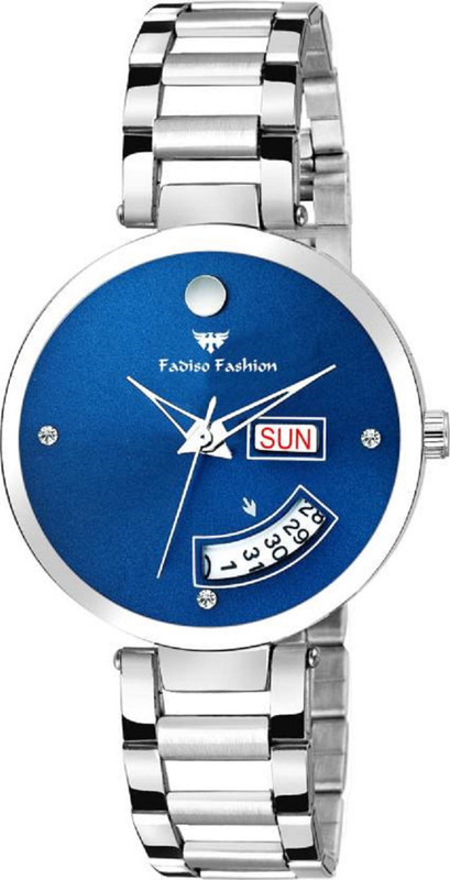 fadiso fashion FF2052-BL BLUE Day & Date Analog Watch  - For Women