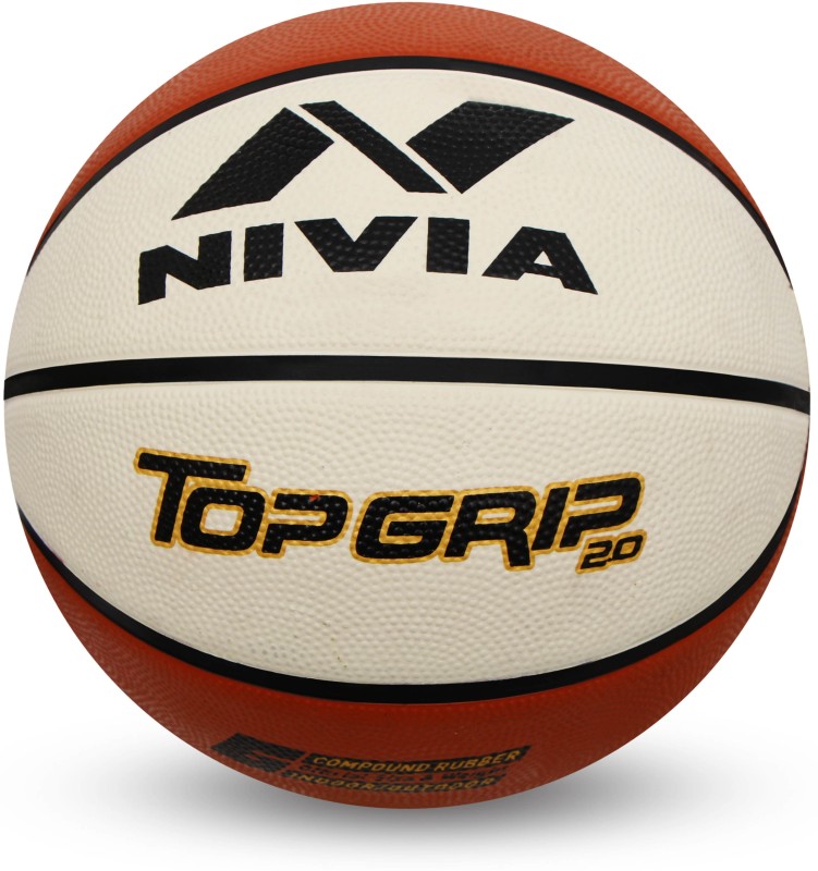Nivia Top Grip 2.0 Basketball - Size: 6(Pack of 1, Brown)