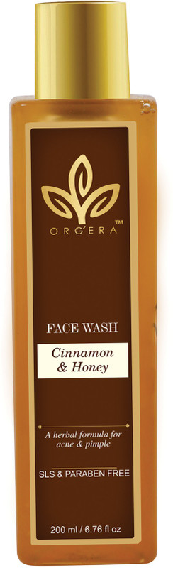 orgera Herbal Sulfate free Face wash Cinnamon and honey for acne and pimple Face Wash(200 ml)