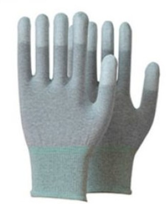 sky enterprise shop Anti Static [ESD Safe] (Gloves Tip Pu Coated Size M) [pack 3 Pairs] Nylon  Safety Gloves(3)