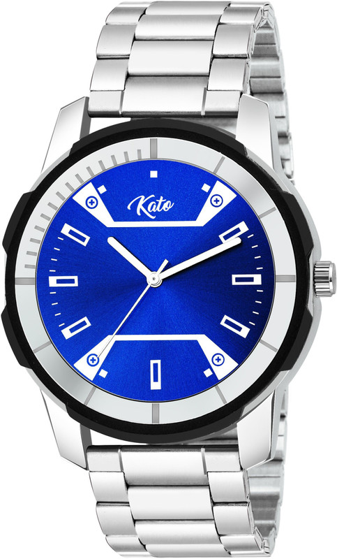 KATO Sports Blue Dial with Mate finished Strap Analog-Digital Watch  - For Men