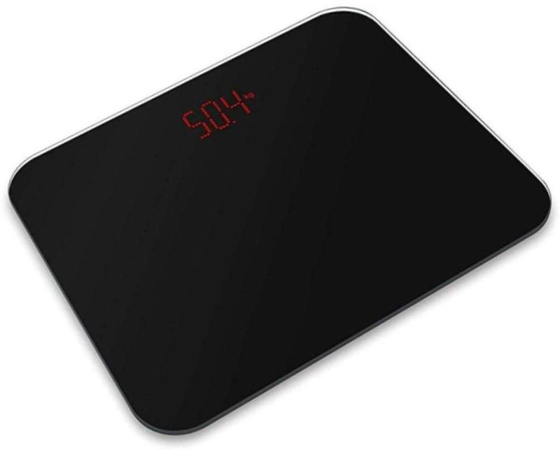 Gadget Tree S-curve Personal Weight Machine For Body Weight With 6mm Thick Glass 180Kg Weighing Scale(Black)