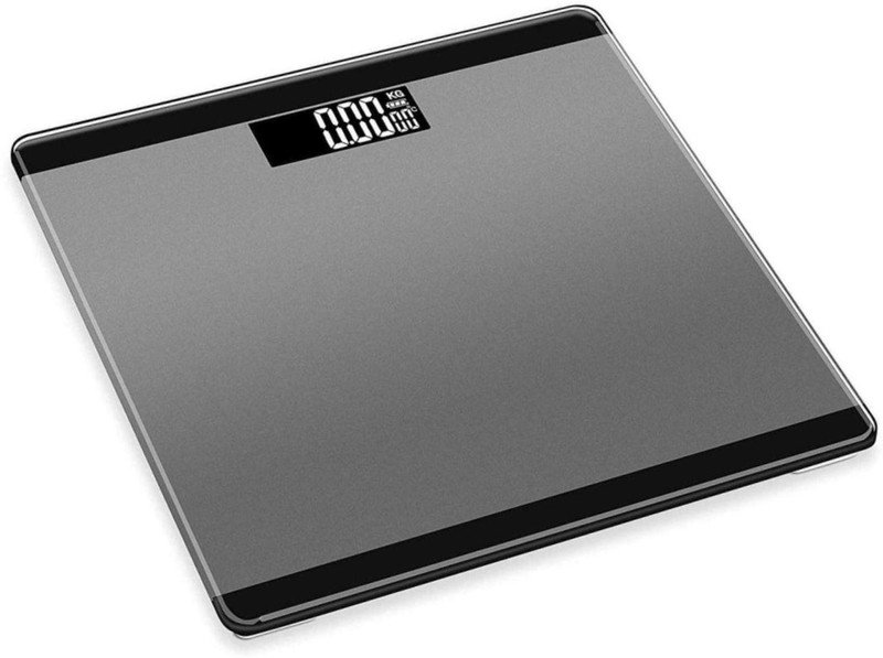 Gadget Tree S-curve Personal Weight Machine For Body Weight With Thick Glass 180Kg/396Lb Weighing Scale(Silver)