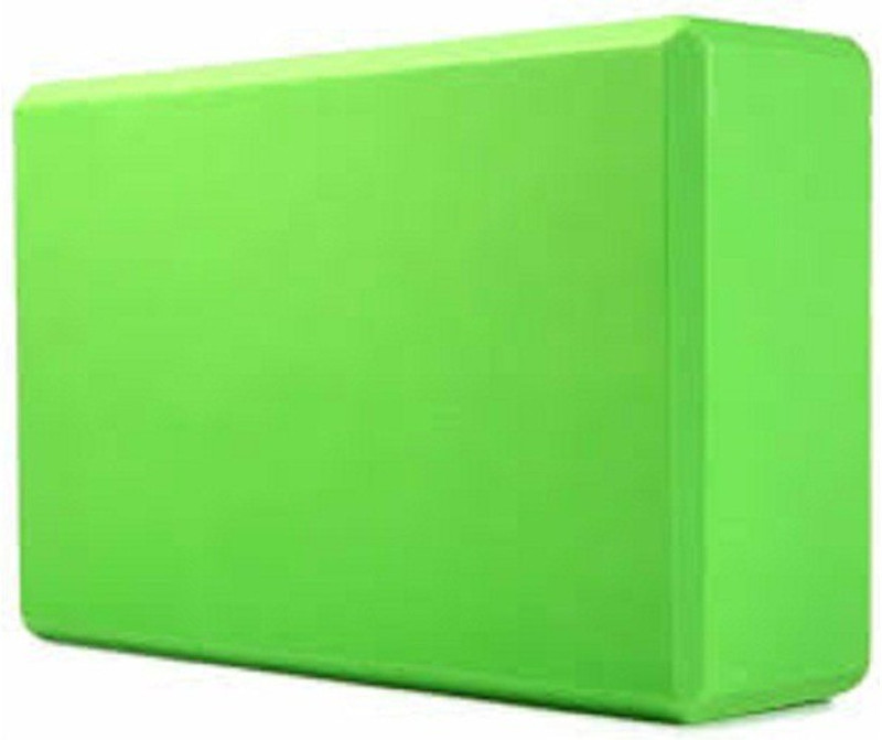 HOUSE OF QUIRK Yoga Brick EVA Foam Block to Support and Deepen Poses, Improve Strength Yoga Blocks(Green Pack of 1)