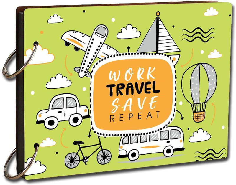 khirki Craft Scrapbook Travel Diary Photo Album(Photo Size Supported: 2 x 4)