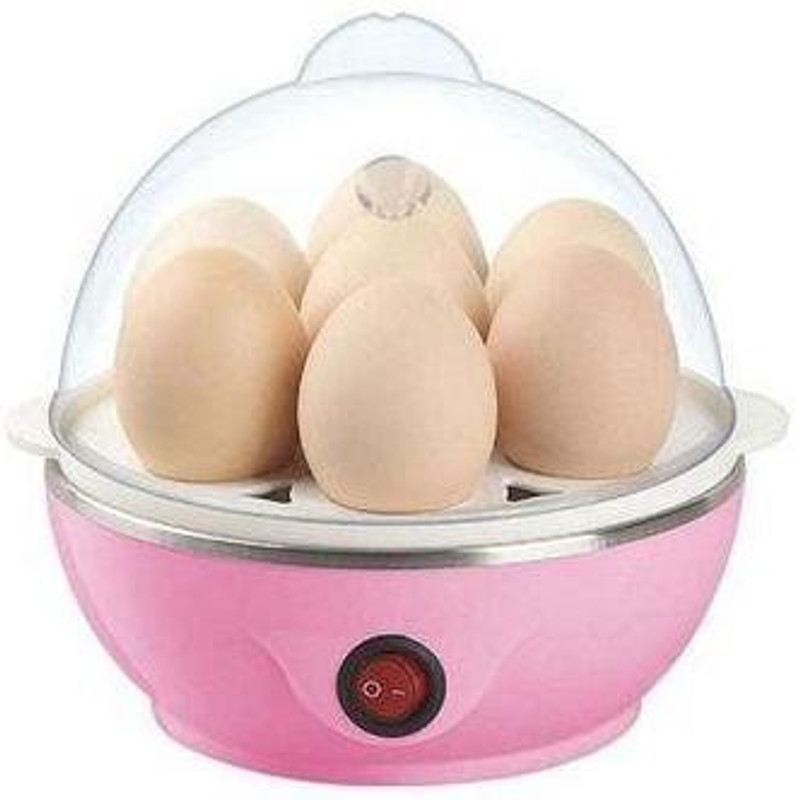 TAGORE Egg Cooker Electric Boiler Steamer Poacher 7 Egg Cooker Pink Egg Cooker(Pink, 7 Eggs)