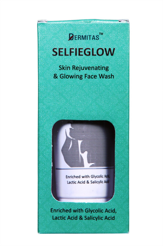 dermitas selfieglow skin rejuvenating and glowing facewash Face Wash(60 ml)