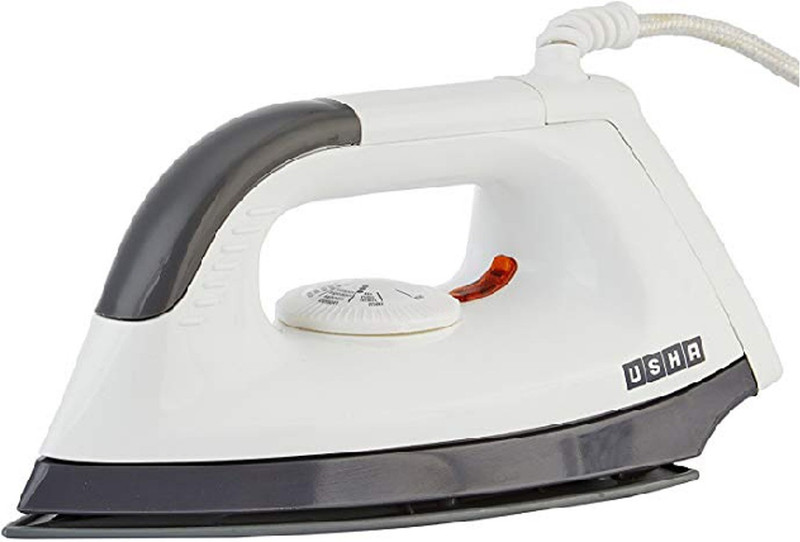 USHA 1602 1000-Watt Lightweight Dry Iron (multi-colour) 1000 W Dry Iron(black and white)
