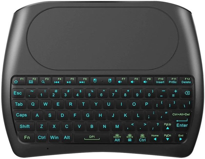 Buy Smacc D8 Mini Wireless Keyboard with big Touchpad Mouse, 2.4Ghz ...