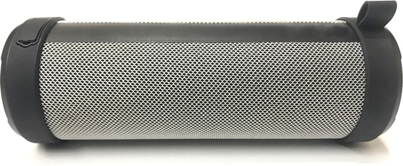 techxy Portable Waterproof and Wireless Speaker with 1200mAh Battery 5 W Bluetooth  Speaker(Silver, Stereo Channel)