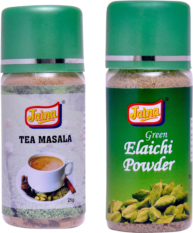 jaina Masala Chai Combo - Tea Masala(25 gm), Elaichi Powder(25 gm)(2 x 25 g)