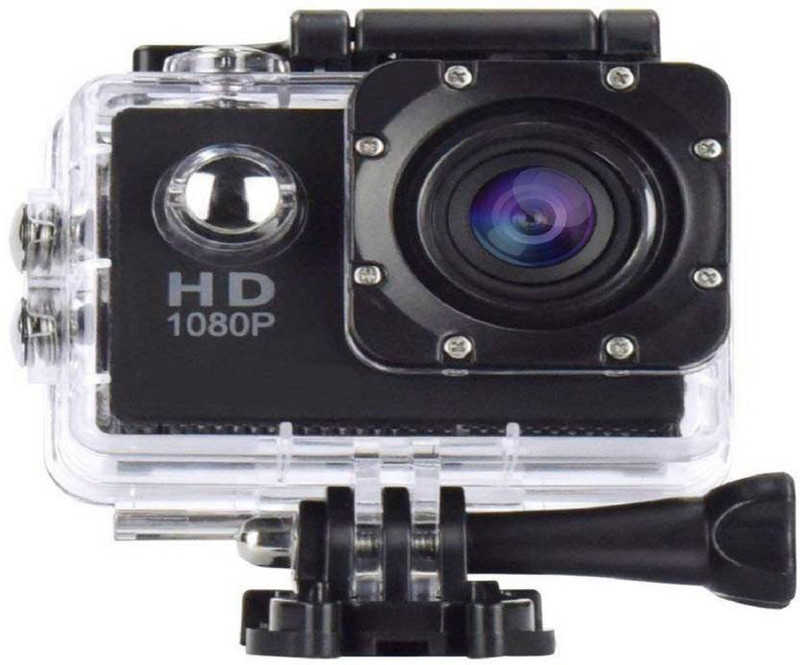 Buy Genuine HD 1080P Sports HD Action Camera Video Camera with Waterproof Camera Case, Full HD 12MP Sports and Action Camera(Black, 12 MP)