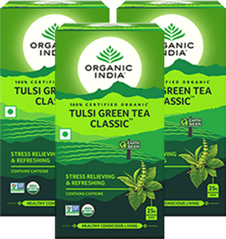 Organic India Tulsi Green Tea Classic 25 Tea Bags Pack Of 3 Tulsi Green Tea Bags Box 75 Bags Buy Online In Aruba At Aruba Desertcart Com Productid 143304073 This is the main reason why people prefer organic handmade tea over machine processed tea, so called conventional tea. organic india tulsi green tea classic
