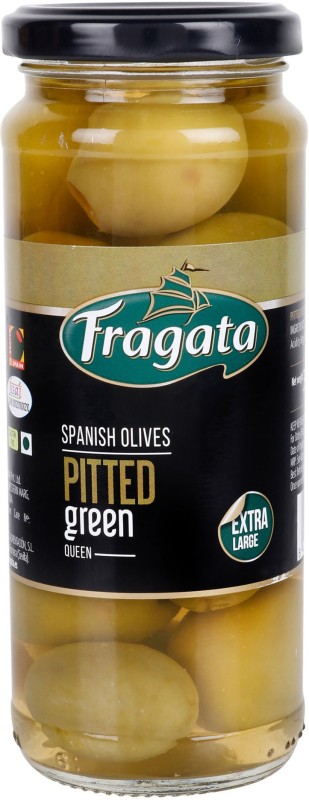 Fragata Spanish Green Olives Pitted QUEEN-QUEEN Olives Olives & Peppers(340 g)