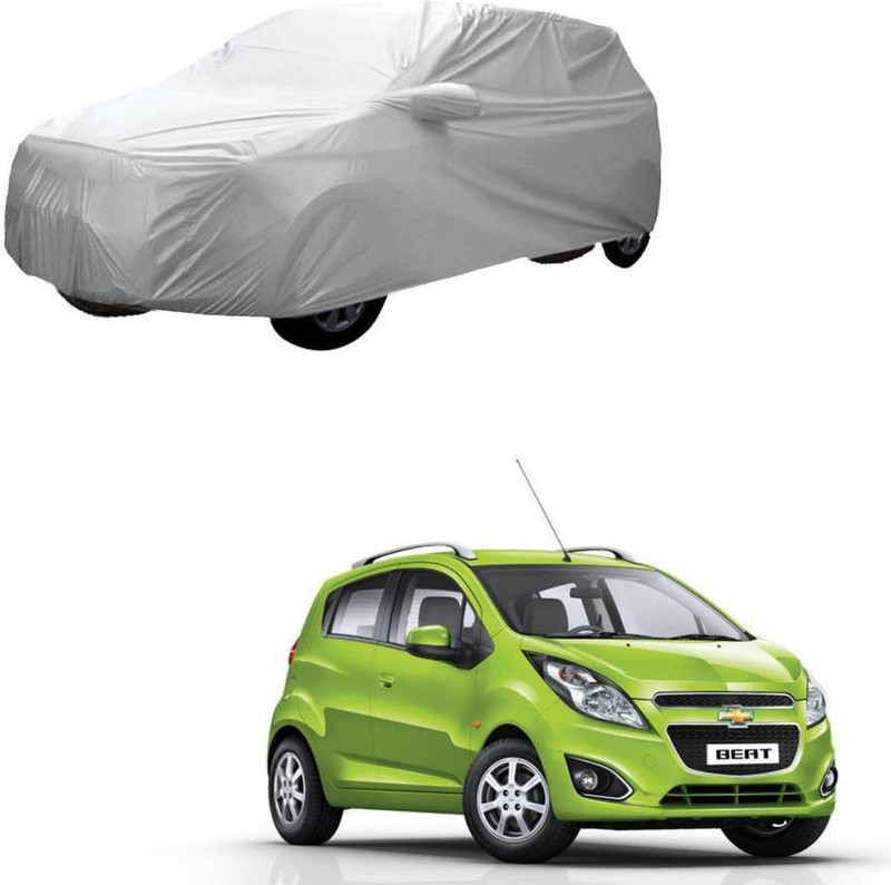 npms Car Cover For Chevrolet Beat (Without Mirror Pockets)(Red, For 2017 Models)