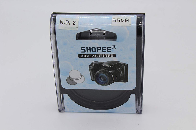 SHOPEE 55mm ND2 Neutral Density Filter Black & White Filter(55 mm)