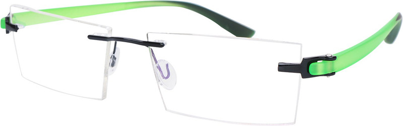 jade brown Rimless Rectangle Frame(52 mm)