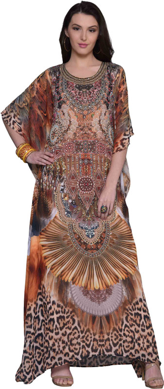 keyana Printed Weightless Georgette Women Kaftan
