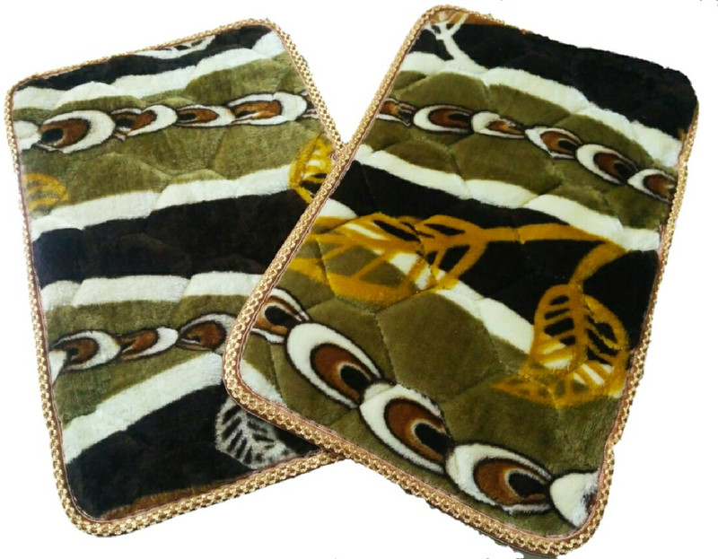 anayansh Polyester, Cotton Door Mat(Brown, Small)