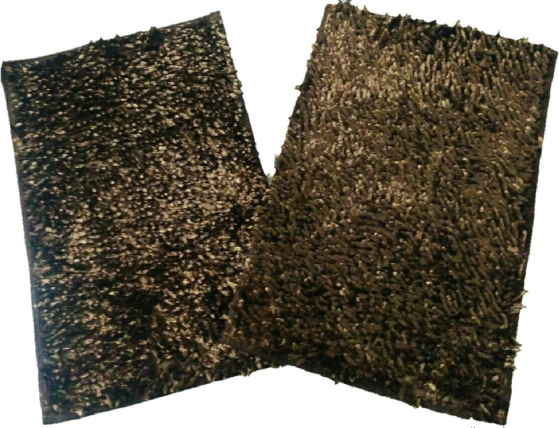 anayansh Velvet, Polyester Door Mat(Brown, Small)