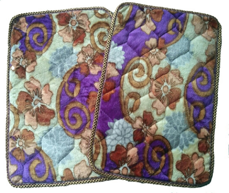 anayansh Polyester, Cotton Door Mat(Purple, Medium)