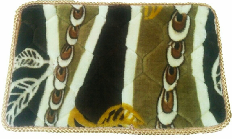 anayansh Polyester, Cotton Door Mat(Brown, Medium)