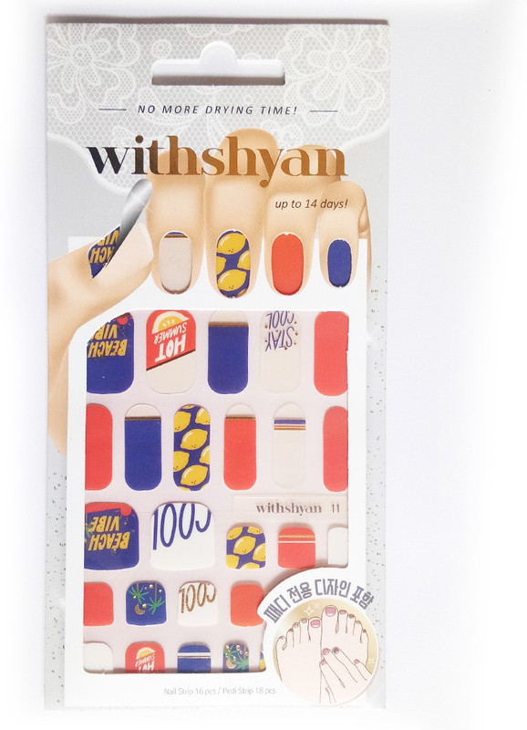 withshyan Withsyhan Self-Adhesive Trendy Nail Art Stickers, Beach Vibe(Beach Vibe)
