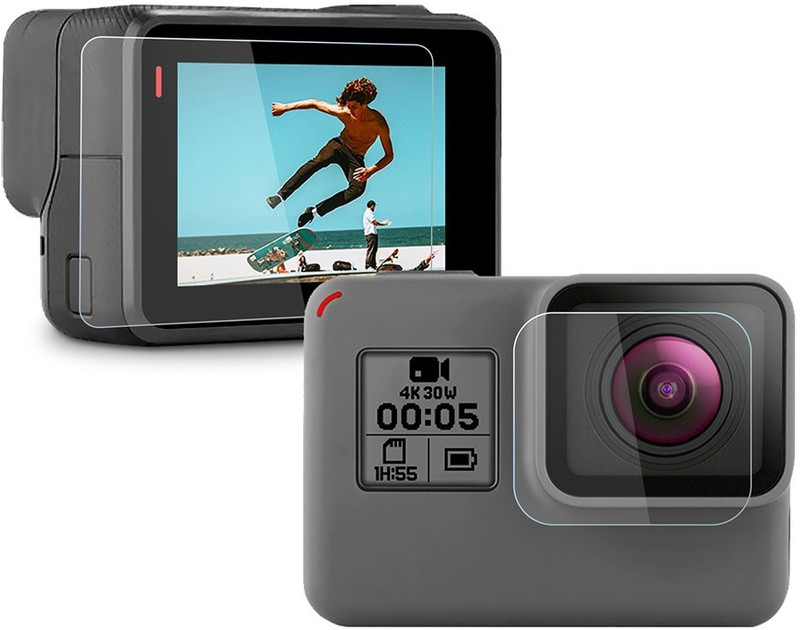 Action Pro Tempered Glass Guard for Go Pro hero 2018, 7, 6, 5(Pack of 1)