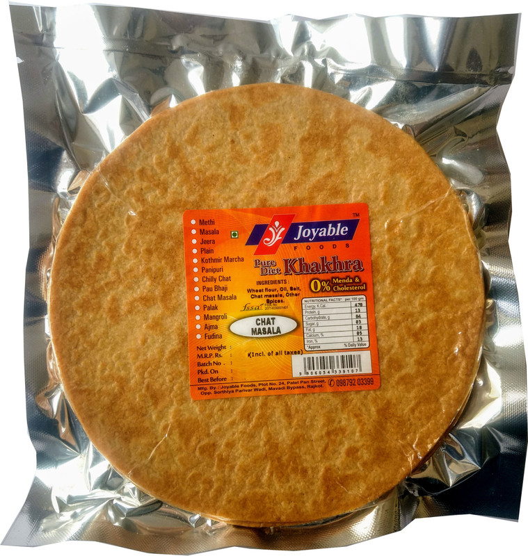 joyable Khakhra (Chat Masala) - 200 gms each(Pack of 6, 6 x 200, 1200 g)