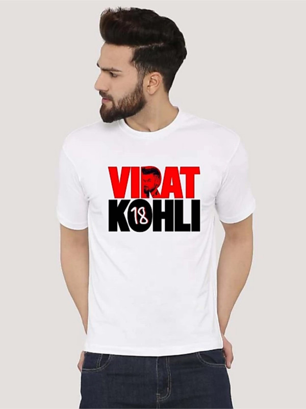 uziva fashion Printed Men Round Neck White T-Shirt