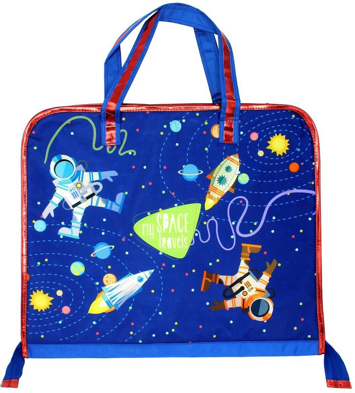 prisma collection New Cartoon Character A4 Size Drawing Book Bag for Boys Polyester Attractive Space Travel Featured Contains small inner pocket Waterproof Messenger Bag(Multicolor, 3 L)