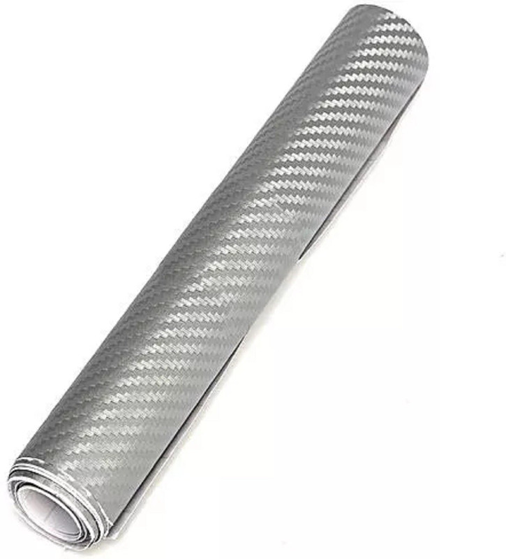 samkrish Decorative Sticker for Windows, Sides, Bumper, Windshield, Hood, Rearshield(Silver)