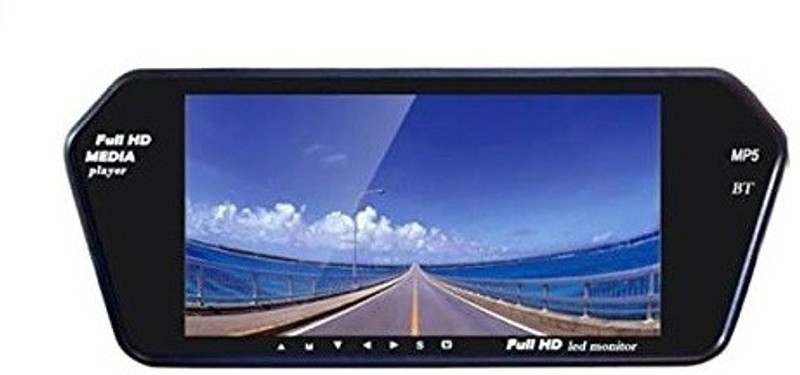kazoo KAZOO 7 INCH CAR VIDEO MONITOR WITH USB BLUETTOTH AND CAR REAR VIEW CAMERA FOR TATA XENON Black LED(18 cm)