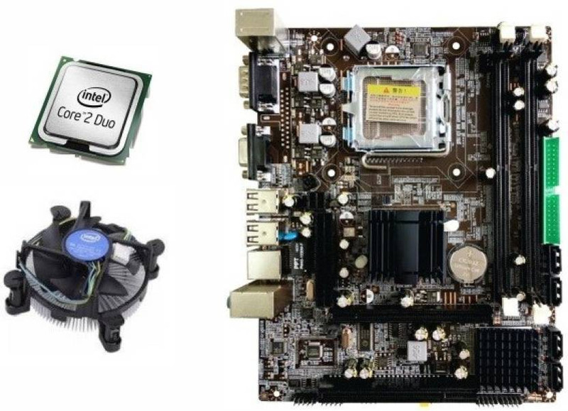 Zebronics CORE 2 DUO E7400 | 4GB RAM Combo Motherboard(DARK BROWN)