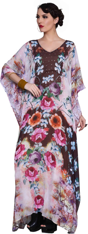 keyana Printed Weightless Georgette Women Kaftan