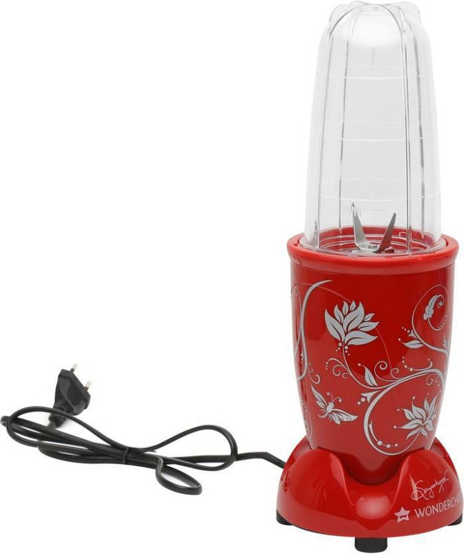 Wonderchef Nutriblend with Mixing Jar Nutriblend Red 400 W with Mixing Jar 400 Juicer Mixer Grinder(Red, 3 Jars)